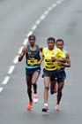 Haile Gebrselassie leads the BUPA Great North Run.